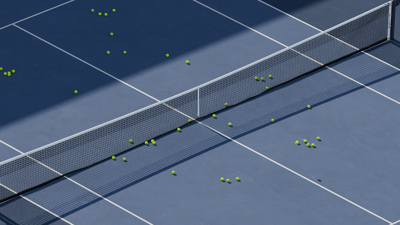 3D art direction  sport tennis