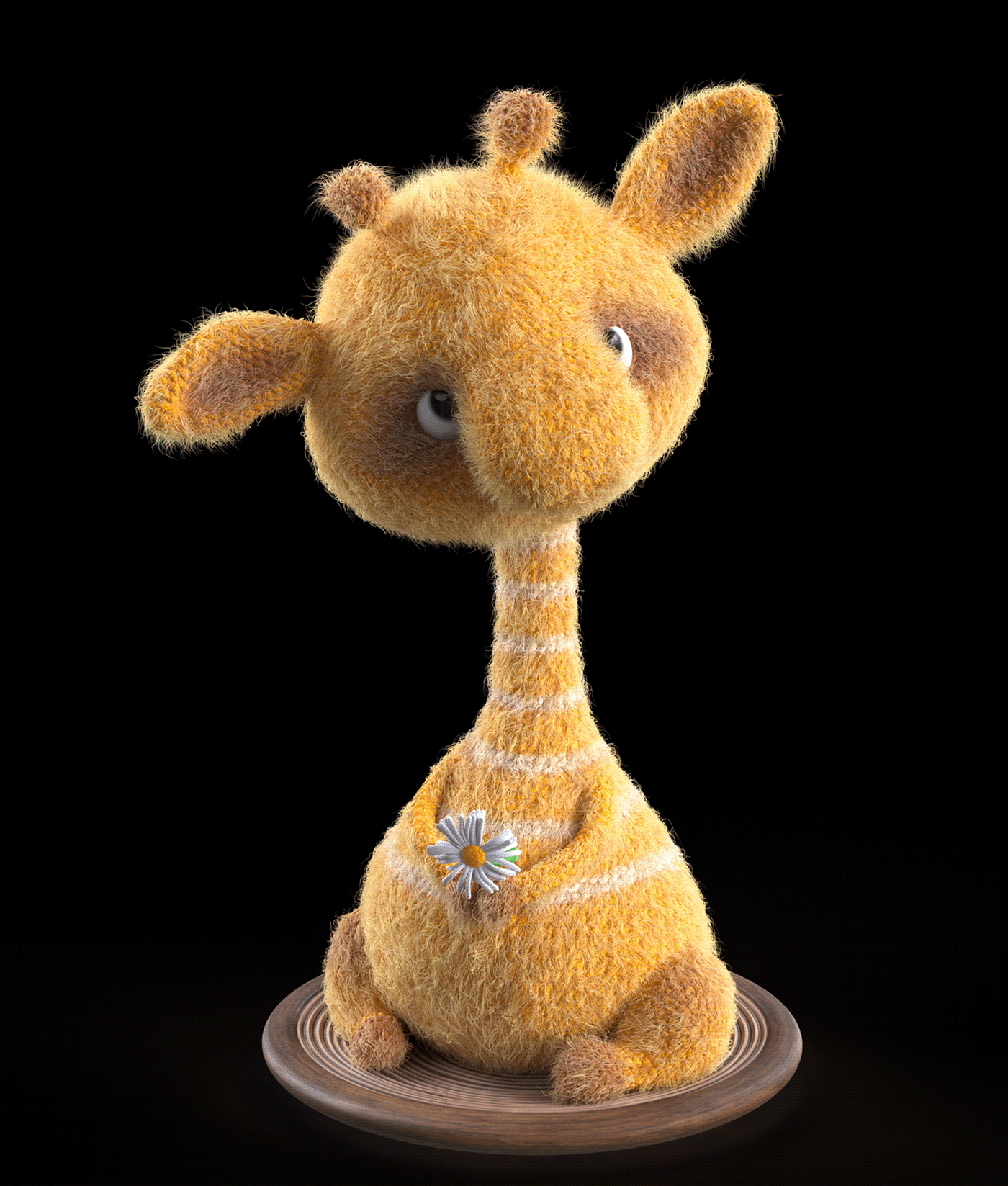 digital 3d toys giraffe animals cartoon baby 3D