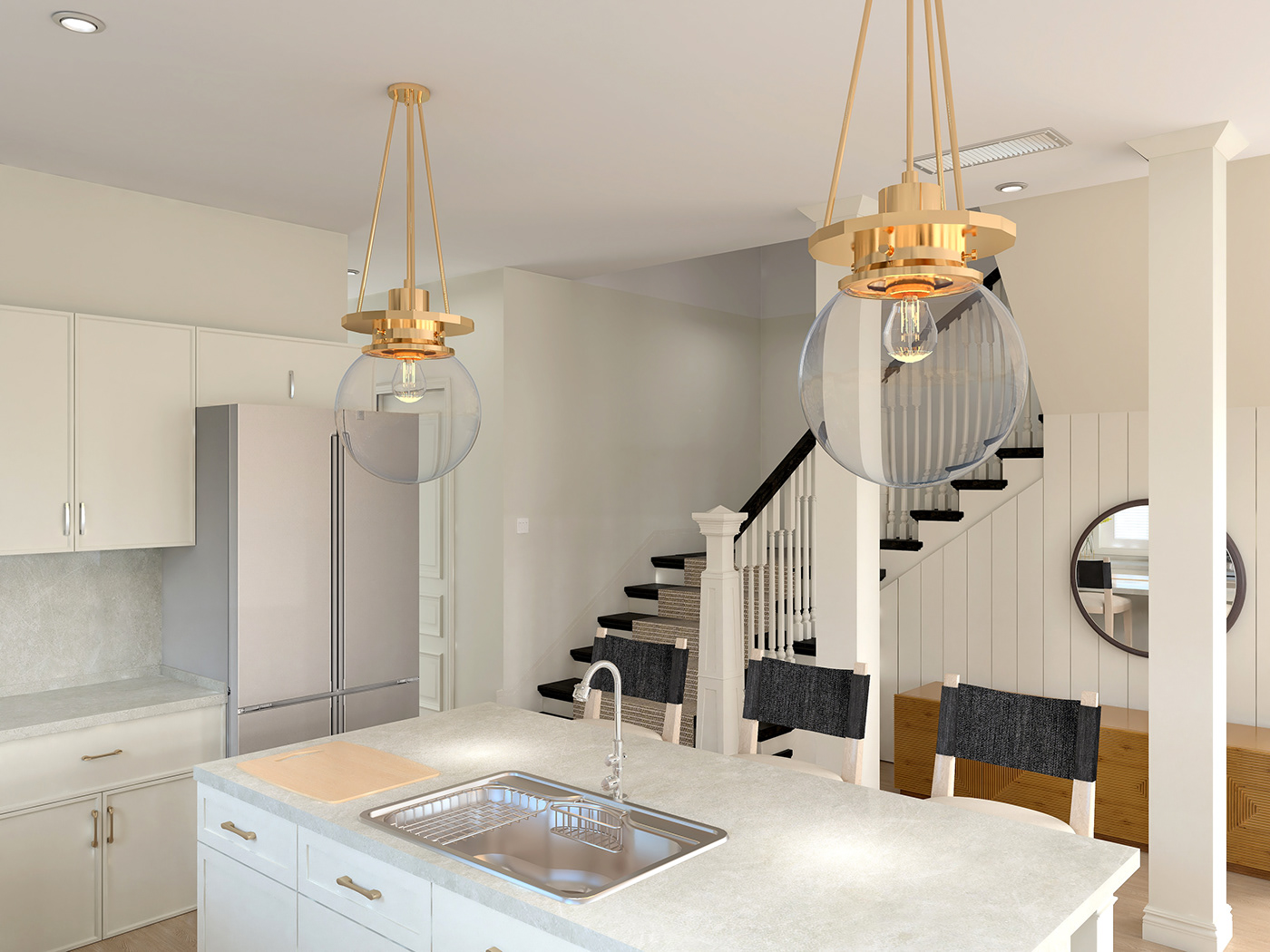 3Dvizualization designer edesigner interior design  interiordesign kitchen Render