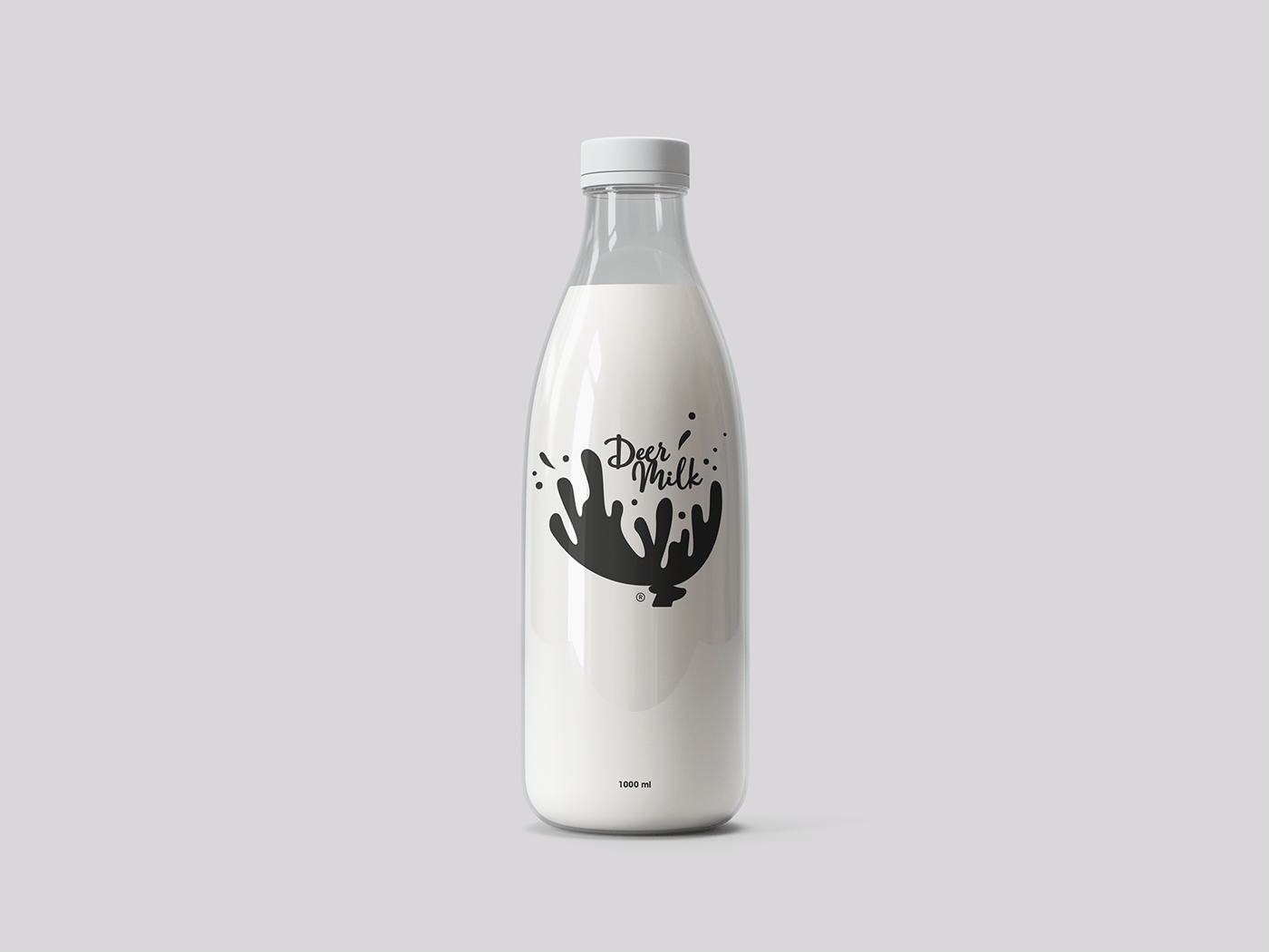 logo branding  Milkbrand   milk deer deerlogo bottle