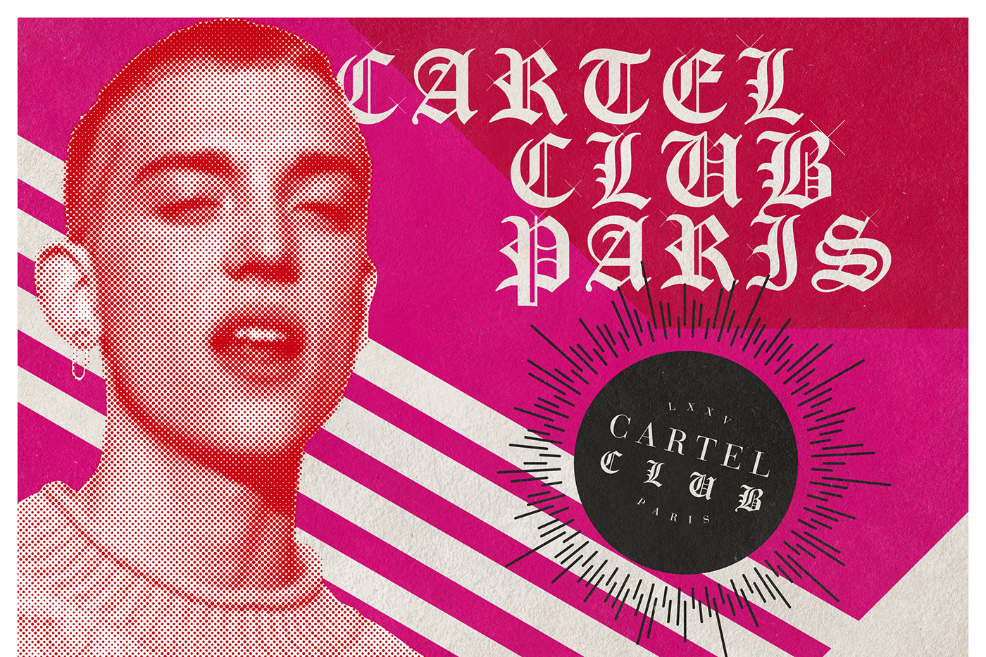 nightclub Paris cartel club Nightlife visual identity graphic design  art Mode music flyers