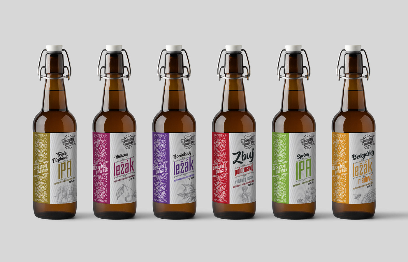 beer brewery hop bottle beskids etiquette Label brewing