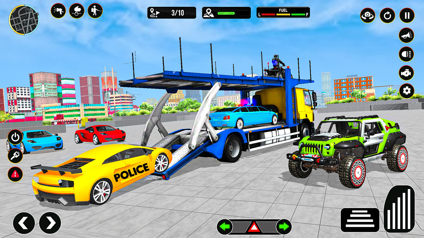 Post Production Screenshots game police Transport car vehcile