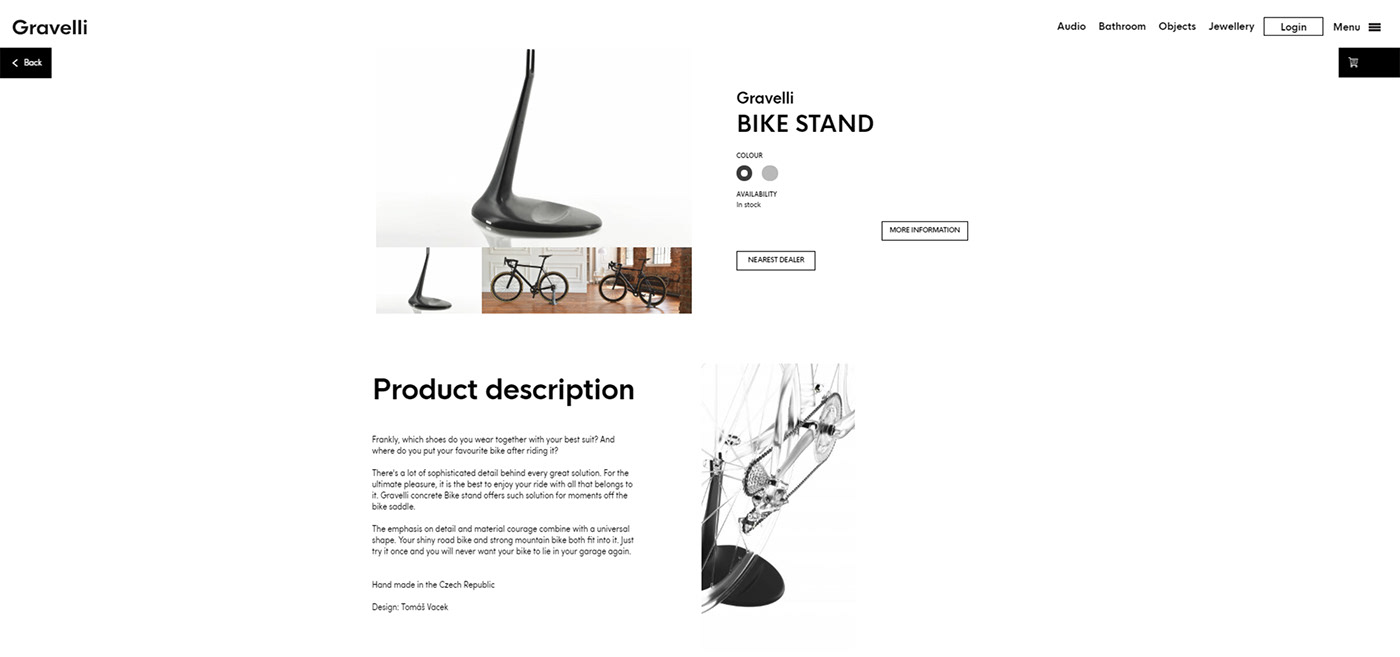gravelli tomas vacek studiovacek bike stand concrete design NEW DESIGN