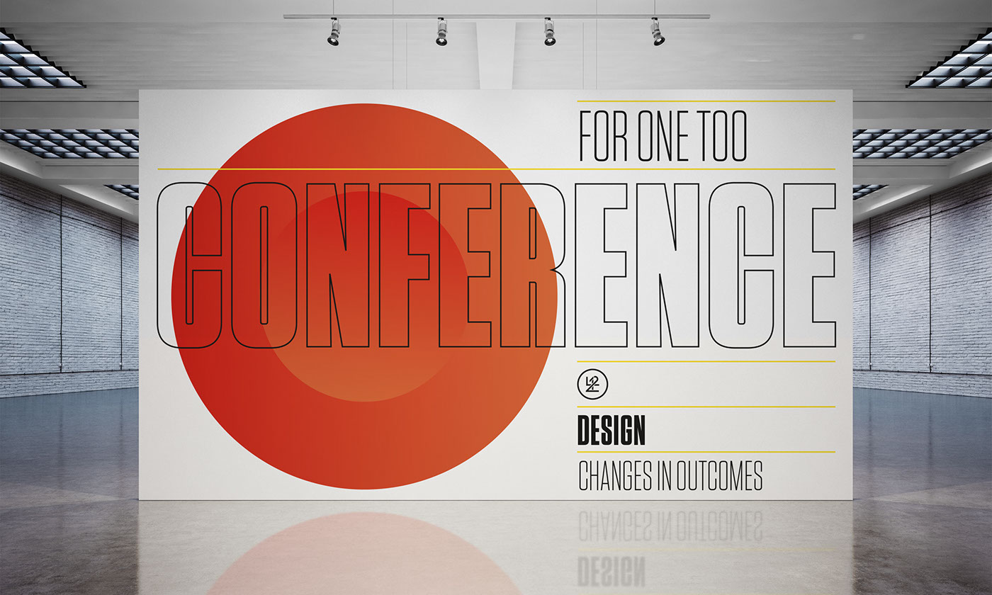 poster colours shapes grid circle round condensed bold conference Sun