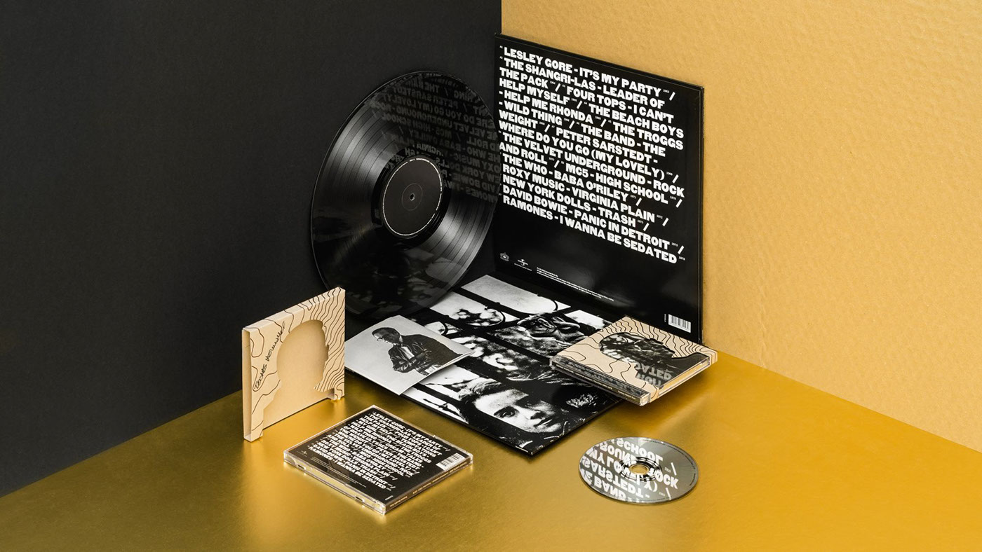 music LP cd Album cover president gold black