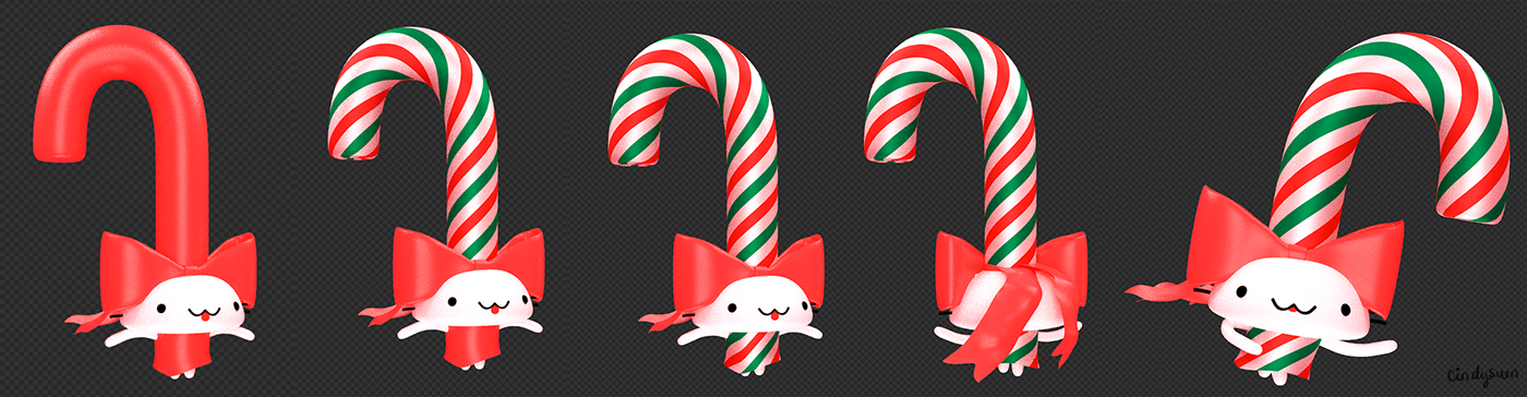 Christmas santa Cat snowman xmas gift christmas Tree lights winter holidays