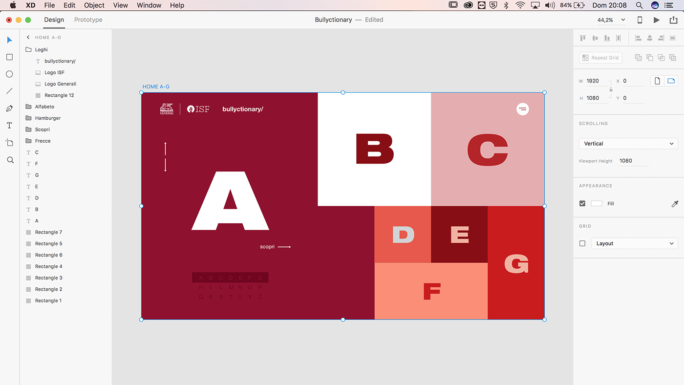 dictionary flat font extended generali red Responsive css type Website xD