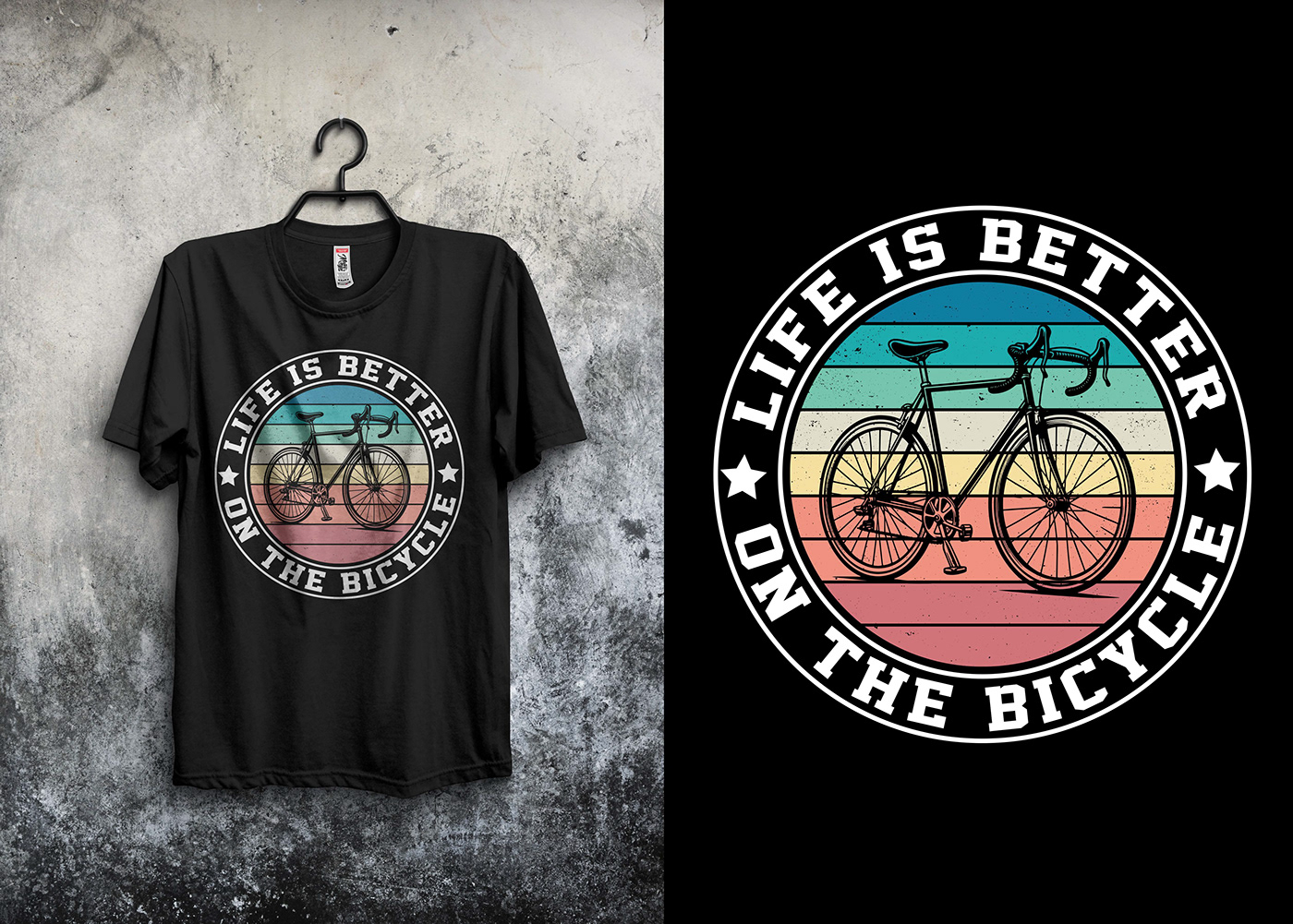 cycling time T-shirt design
