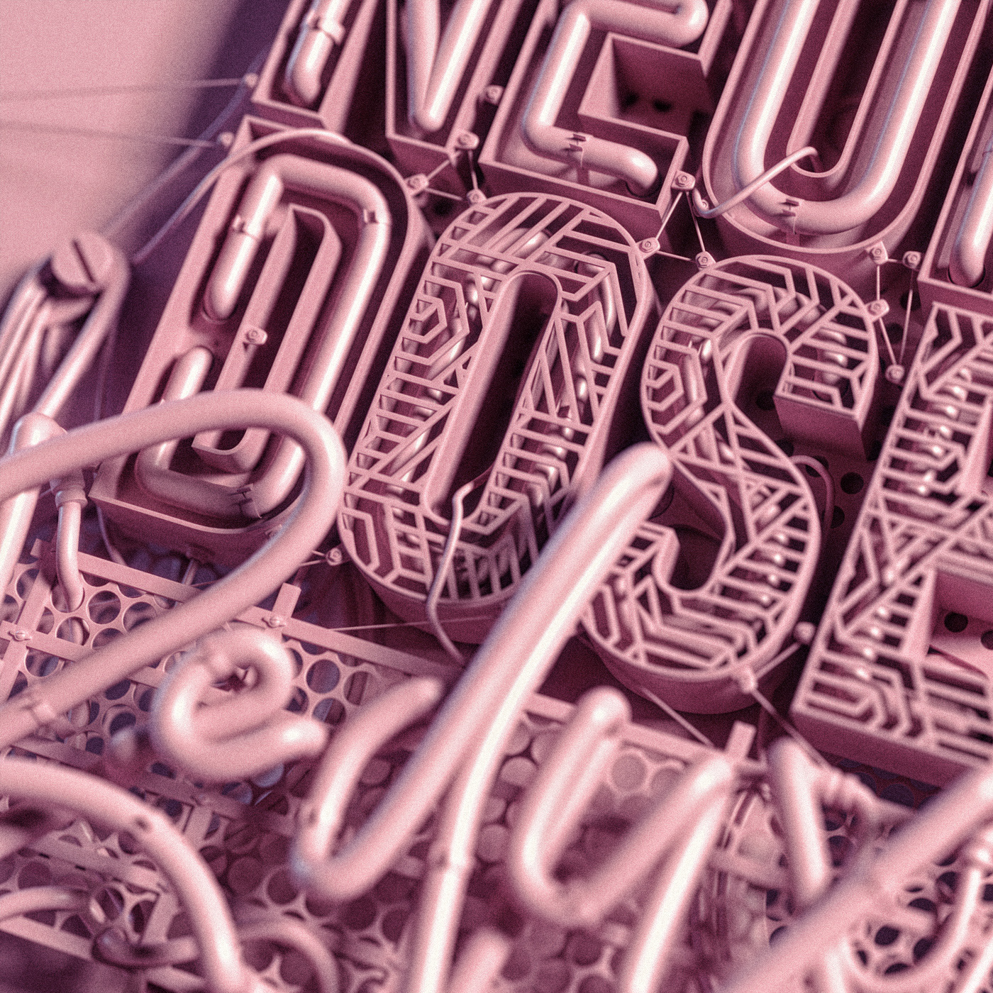 3d art 3d neon 3D Type 3D typography neon type