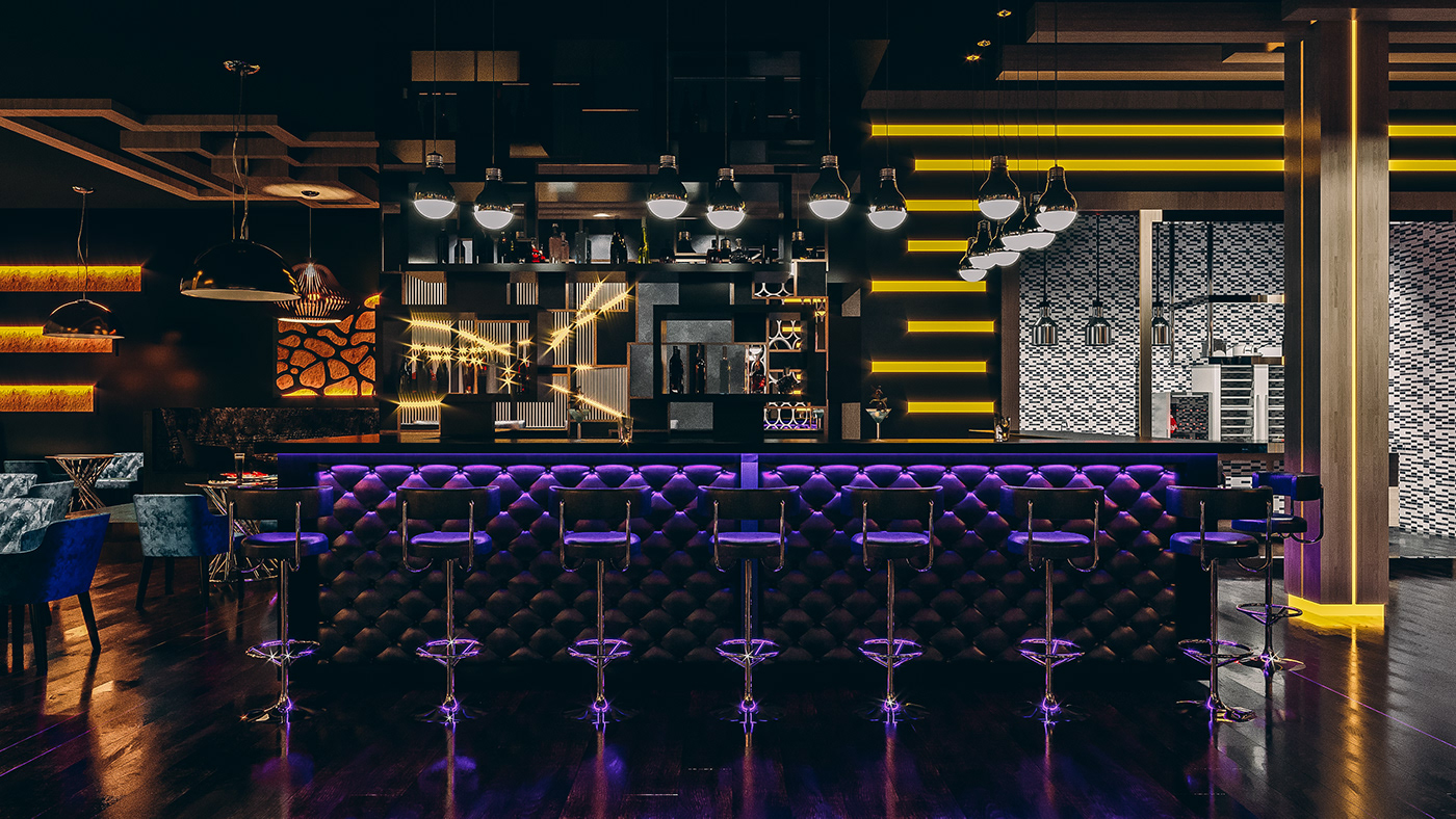 restaurant lounge bar cafe design elegant luxury menu modern pub
