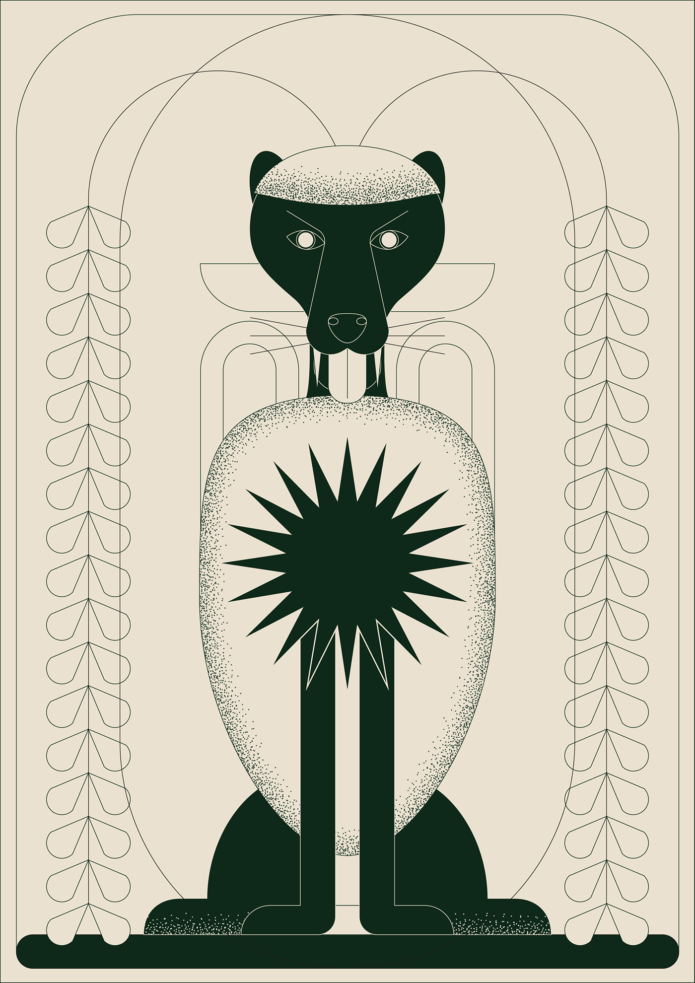 animal graphic graphic design  ILLUSTRATION  Illustrator minimal