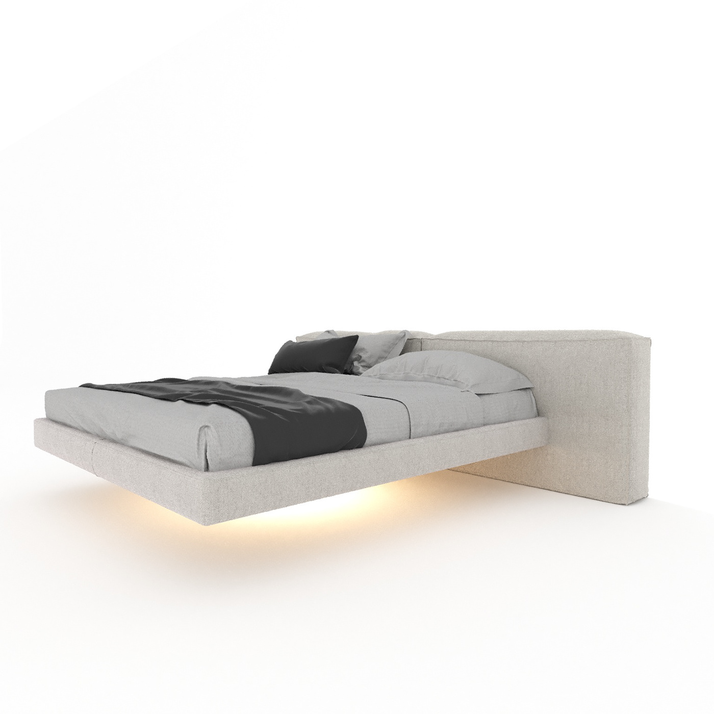 bed bedroom Berezhniak david Minimalism bedroom design object design abed buddhabed fly bed