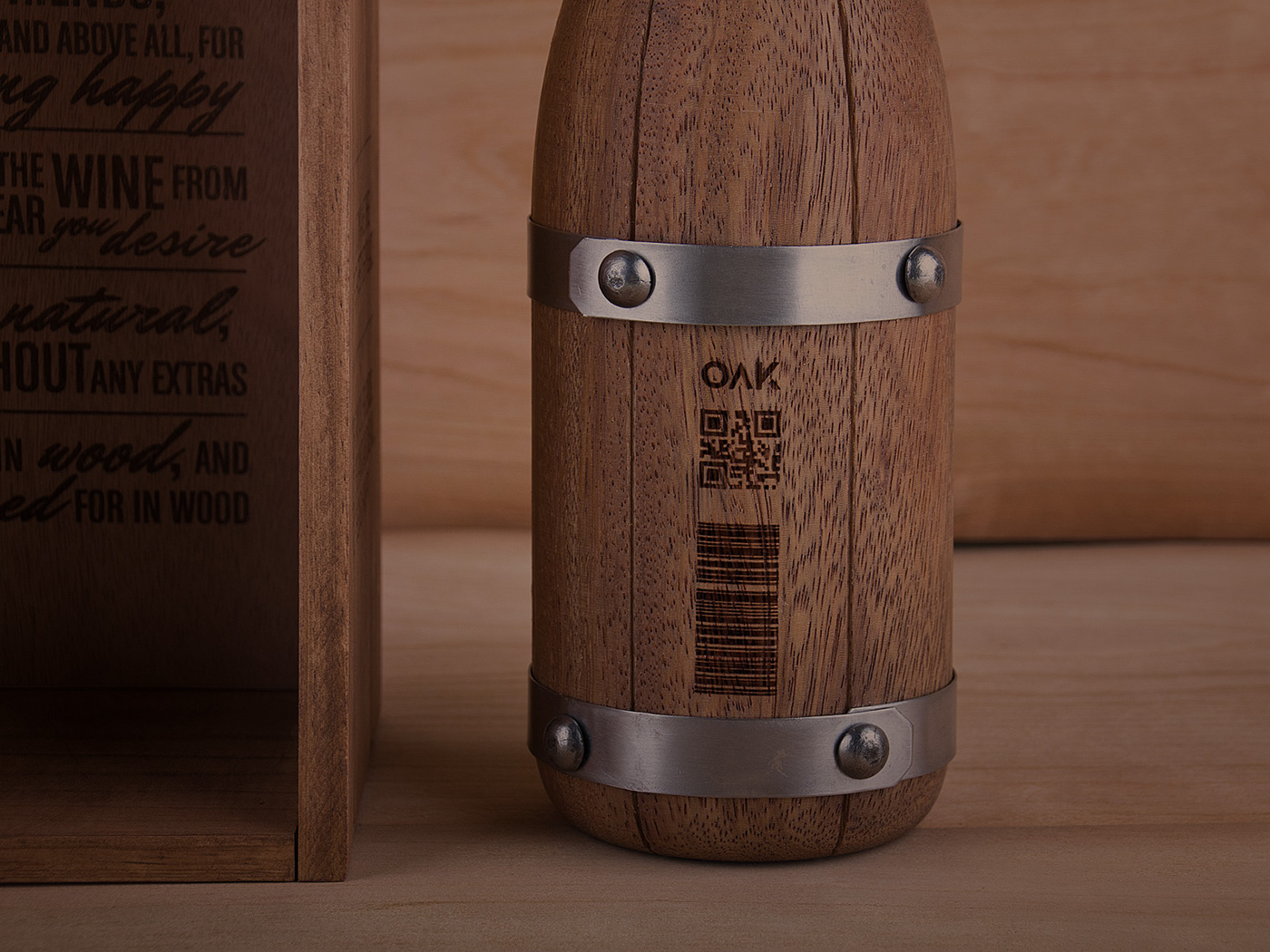 Wine Packaging oak wine wine fine art roble botella de madera grantipo