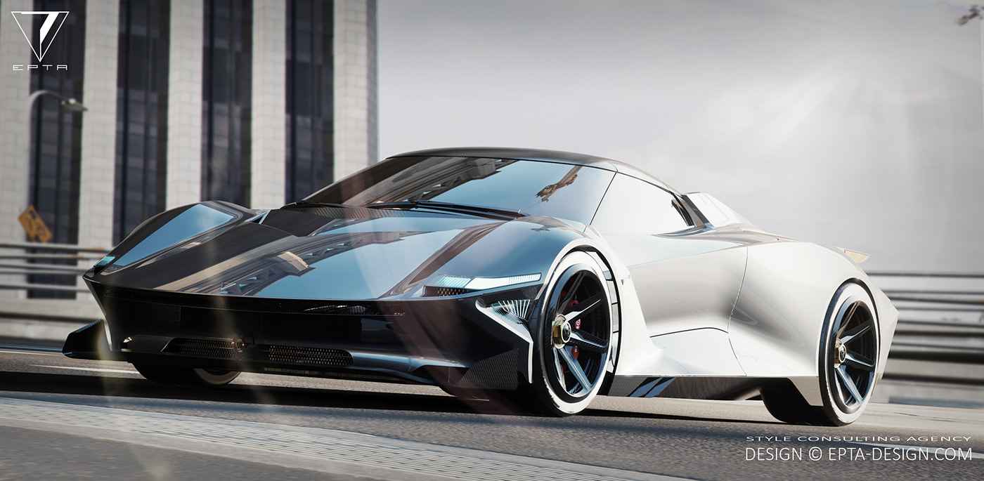 3D art car design designagency digital Style supercar transportation vision