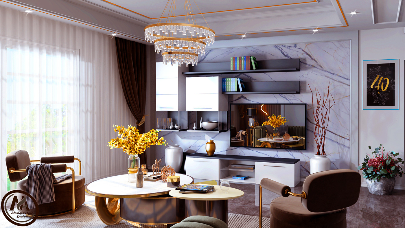 3D 3dsmax architecture color harmony design interior design  modern visualization vray render