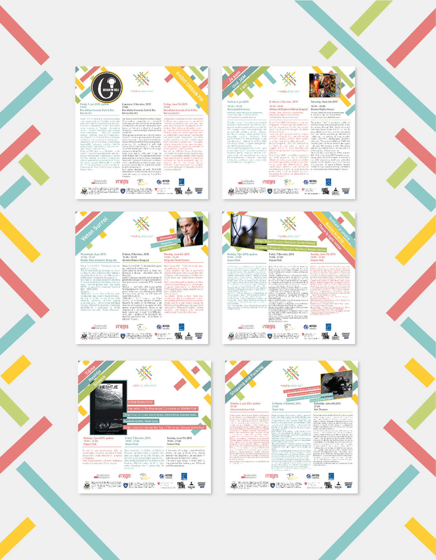 festival Event campaign design identity social media facebook cover culture kosovo Serbia NGO concert promo publication