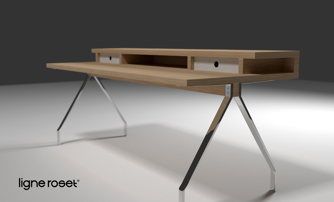 furniture InterioDesign Interior ligneroset table 3dscene blender3d product visualization 3Dvizualization