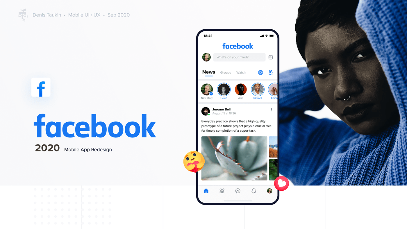 android app Chat facebook ios mobile mobile app design network redesign social