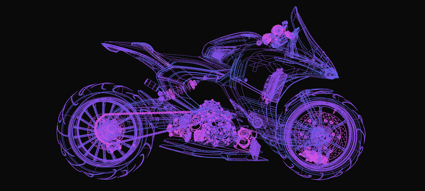 concept Bike 3D design transportation rendering sketch Maya Alias electric