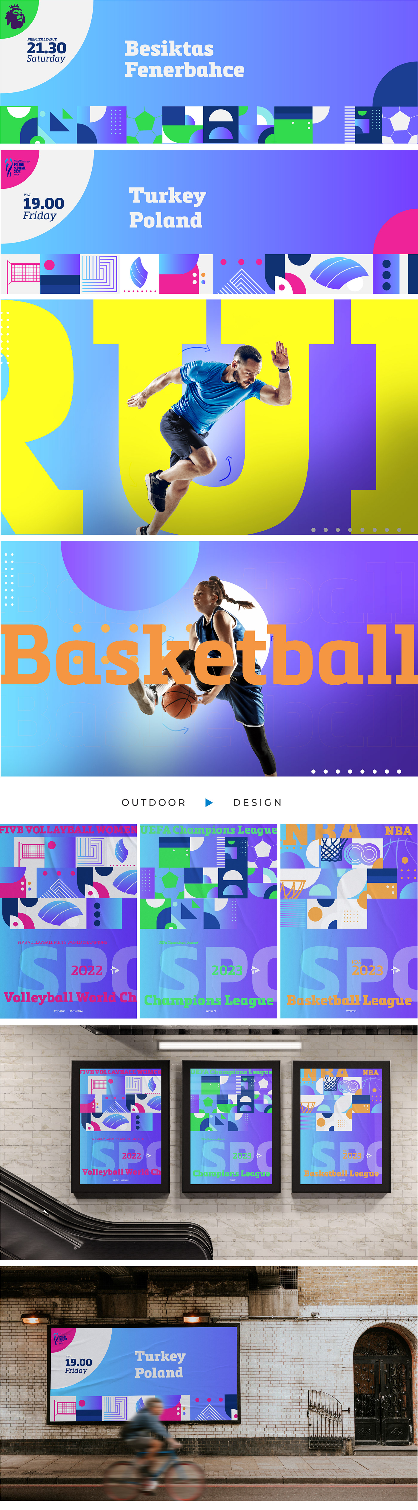 design visual Brand Design Advertising  concept Broadcast Design sports Poster Design rebranding outdoor advertising