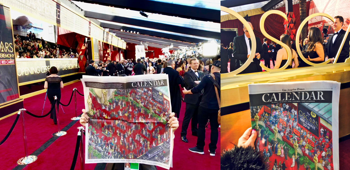cover newspaper usa Oscars academyaward maze latimes movie hollywood actor