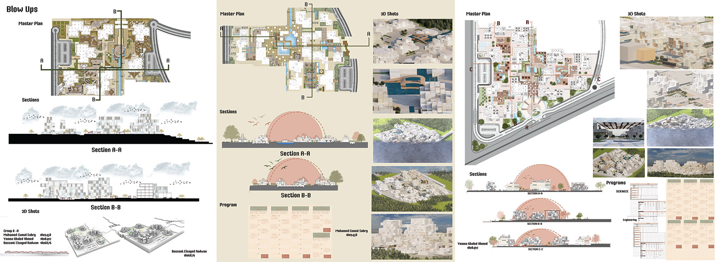 3D architecture Contour Landscape pixels ras elhekma sea Urban Urban Design user experience