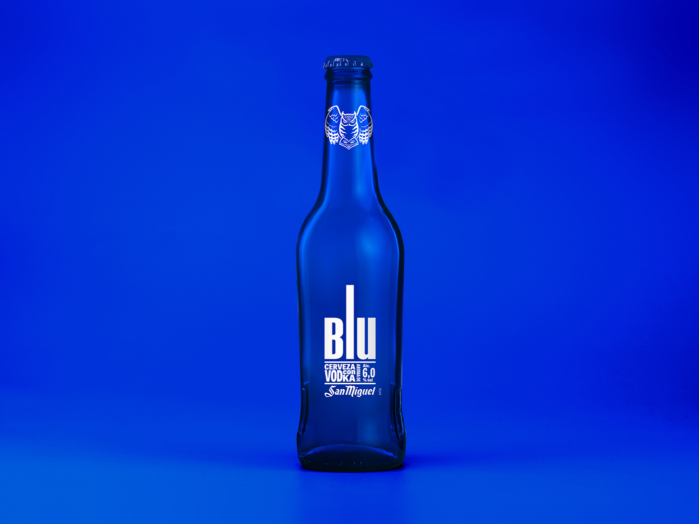 Vodka blue drink Packaging design beer beverage logo