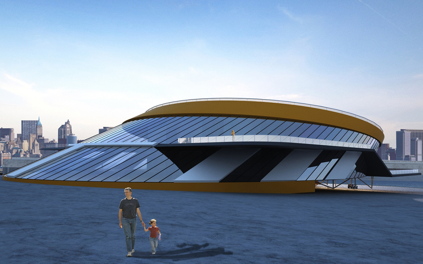 Cinema centre futuristic Energy saving vray Render 3dsmax ussenov Damir damirussenov ussenovdamir