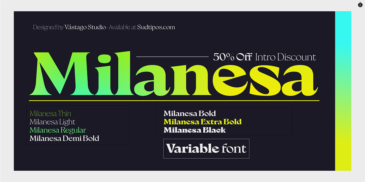 contemporary editorial font modern sudtipos trendy typography  