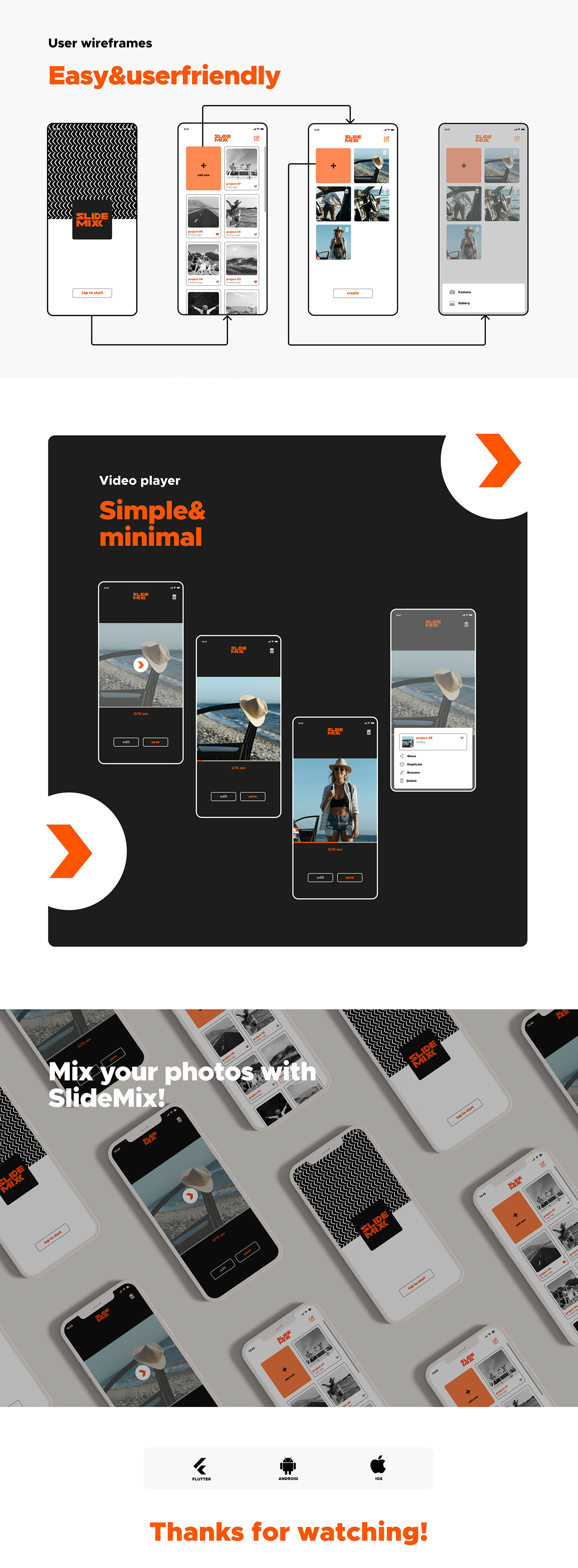 #flutter #moviemaker #slides #multiplatform android ios Mobile_Development