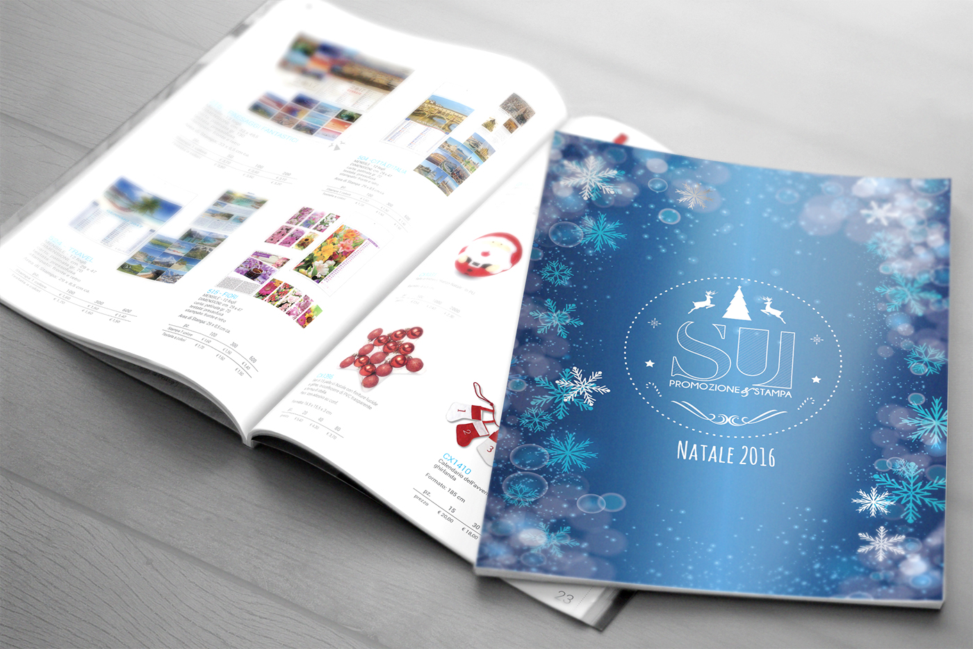 Christmas brochure graphic design