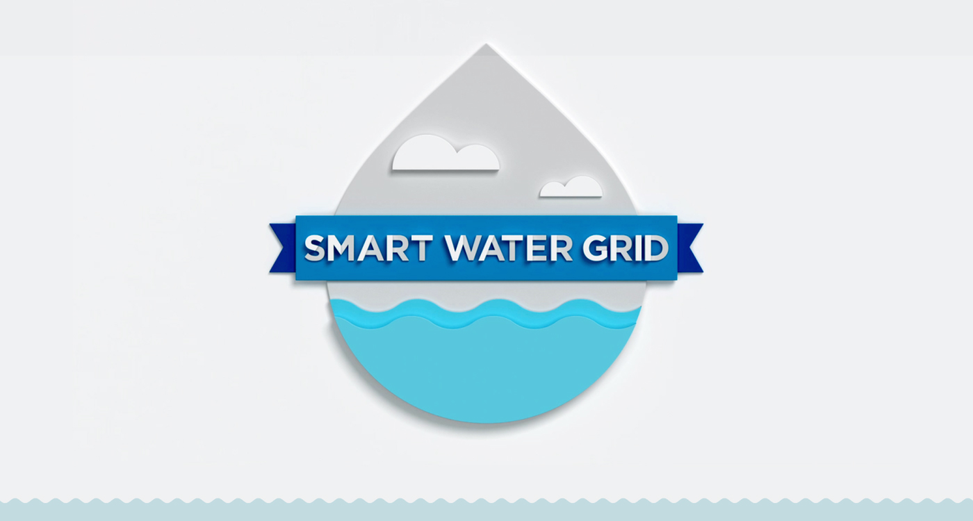 Smart water grid infographic isometiric othographic 3D modeling