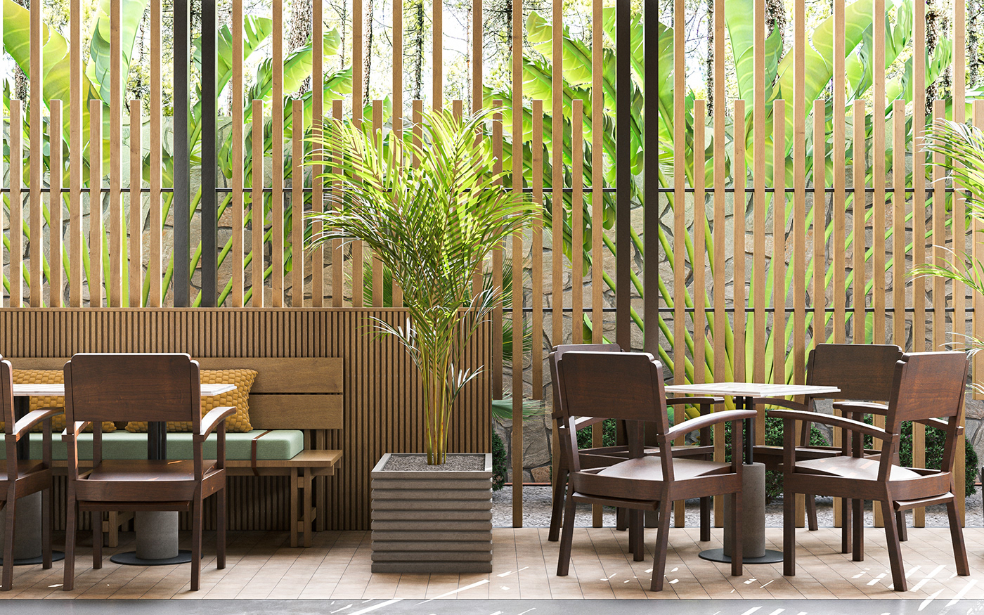 interior design  Cafe design Tropical roof cafe restaurant architecture арт beach Interior