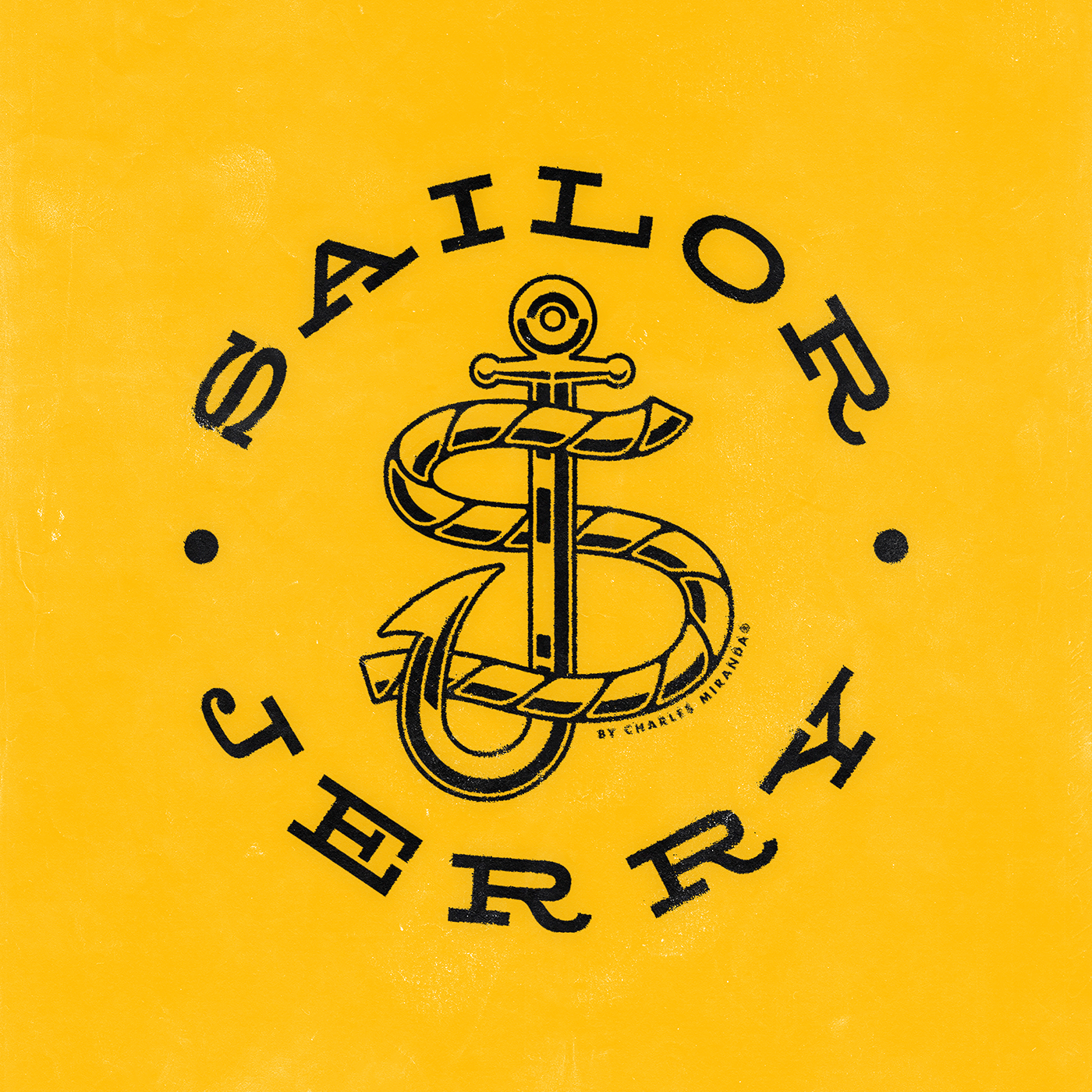 tattoo ILLUSTRATION  monogram traditional tattoo Logo Design sailor jerry Sailor tattoo design Sailor Jerry Rum sailor jerry tattoos