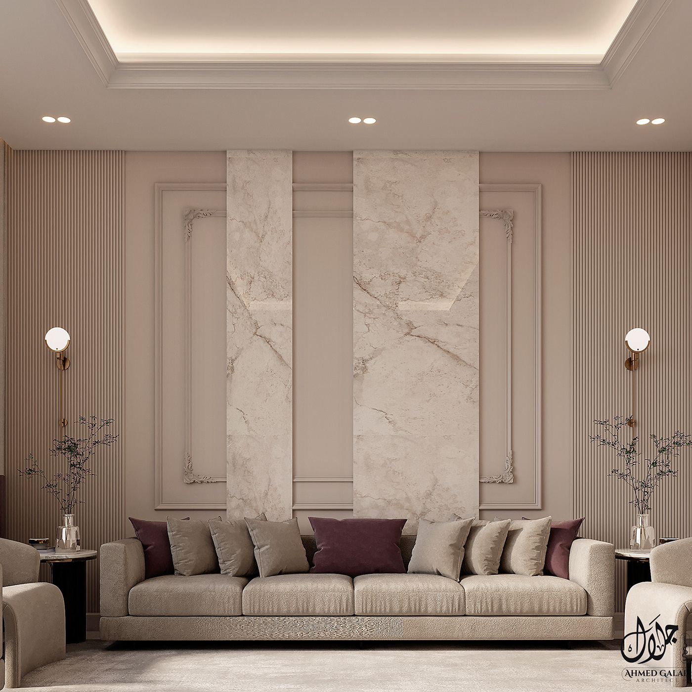 Interior visualization interior design  Render architecture 3ds max corona modern 3D