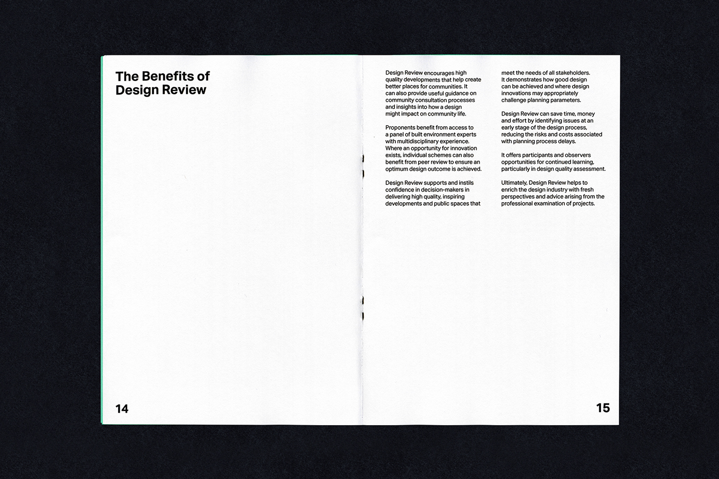 adelaide Australia modernist minimal colorplan white ink grid Printing Booklet Government