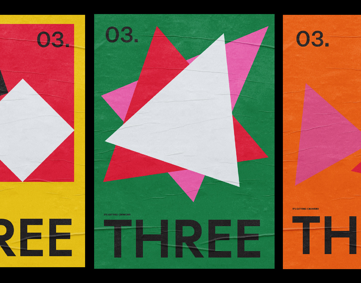 ColourPalette geometric minimal modern Poster Design print simple swiss design typography  