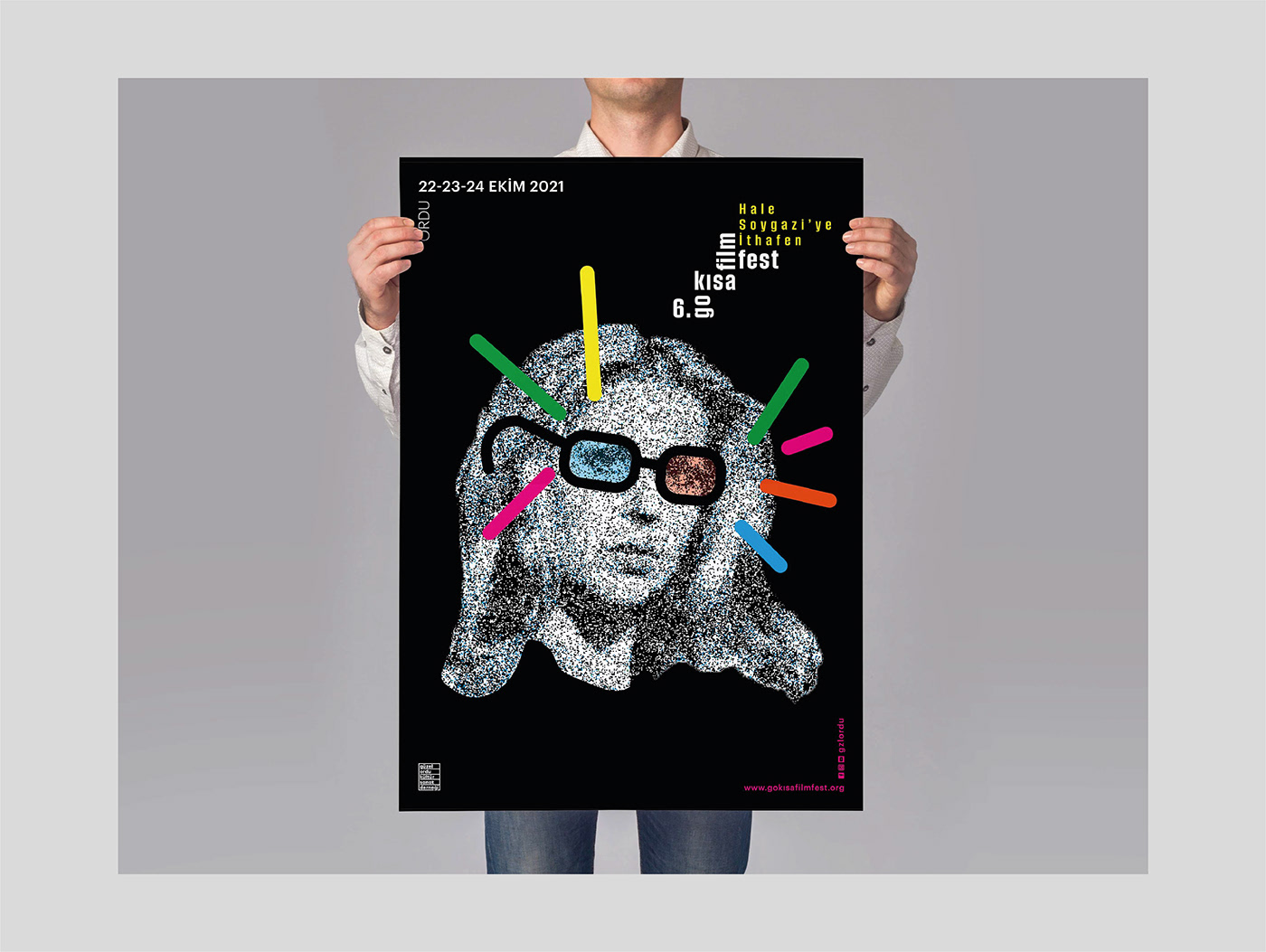 affiche festival film festival graphic design  motion graphics  Motion poster msgsu poster Poster Design visual identity