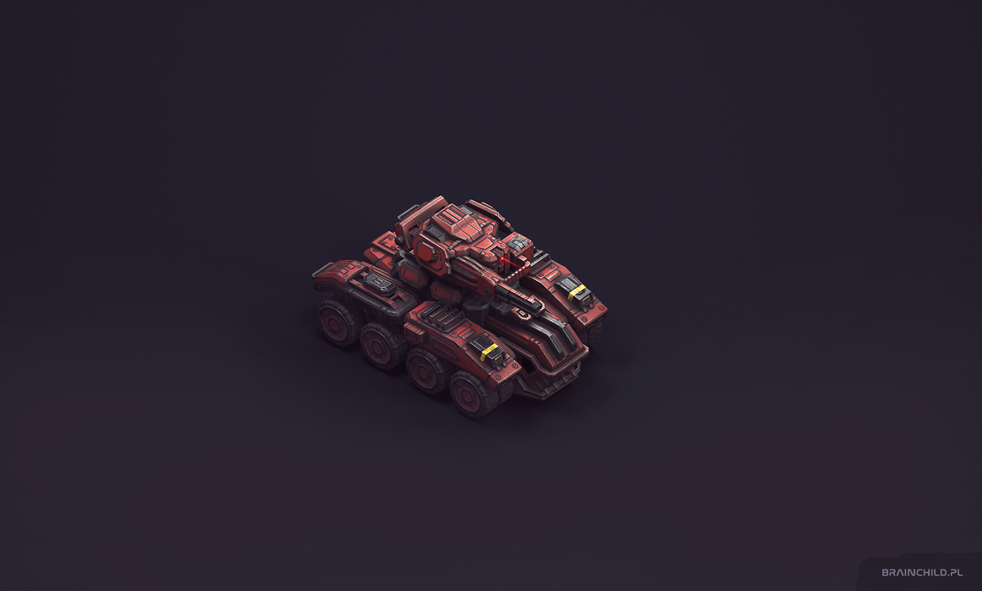 Vehicle Tank 3D models texture PBR game mobile PC Low Poly