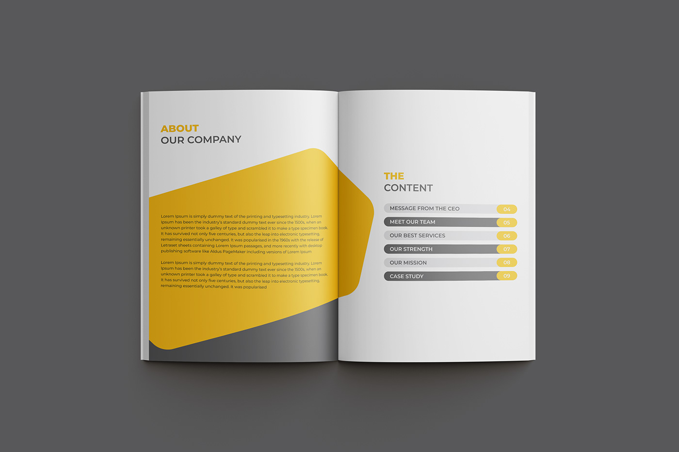 print Layout brochure magazine Graphic Designer brand identity template company profile annual report graphic design 