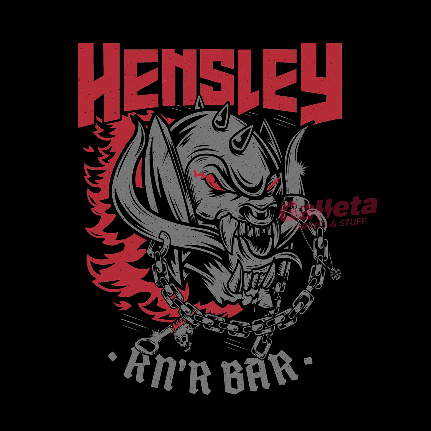 Hensley   metal motorhead peru punk vector