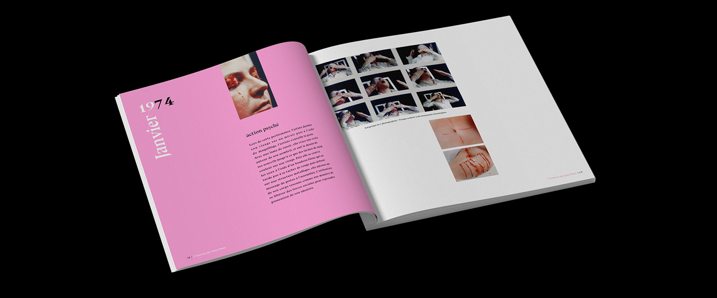 mise en page Photography  magazine design oeuvres