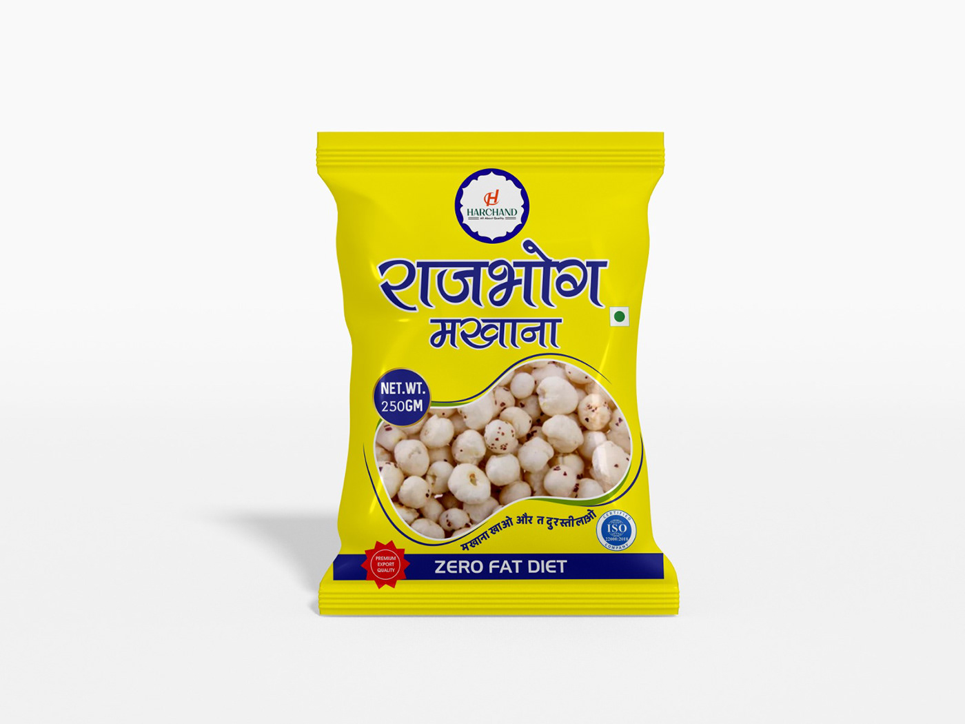 makhana Pouch Design  pouch Packaging Pouch Packaging product design  branding  Mockup brand identity fox nuts