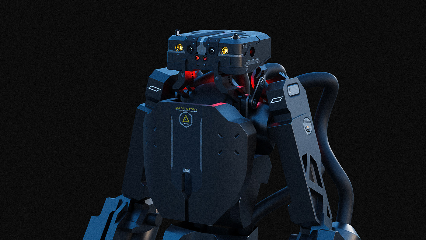 conceptart Cyberpunk mech mecha robot