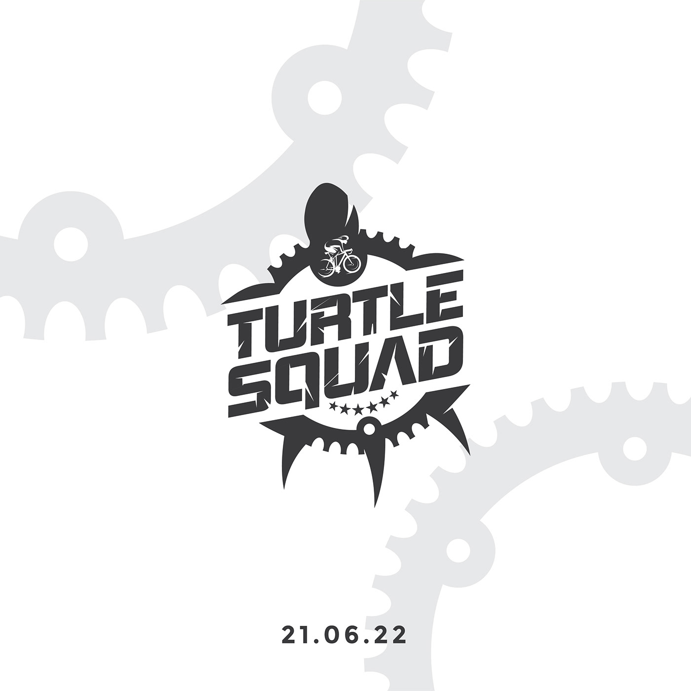 Bicycle Brand ident Custom cycle cycling logo design identity logo t-shirt Turtle Squad