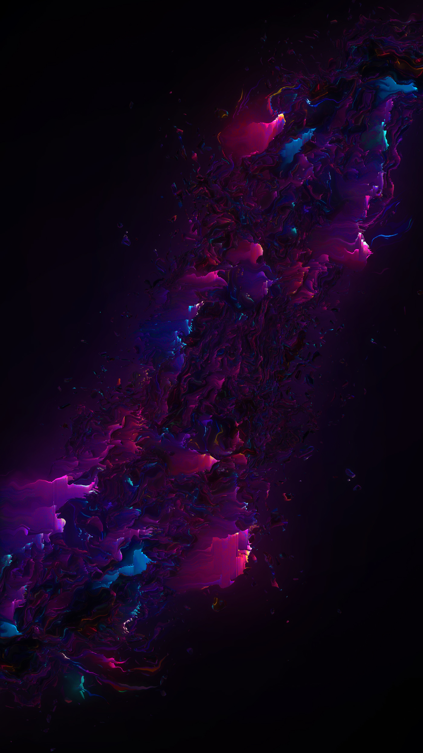Space  Glitch art digital abstract colorful pixelsort after effects cinema4d photoshop