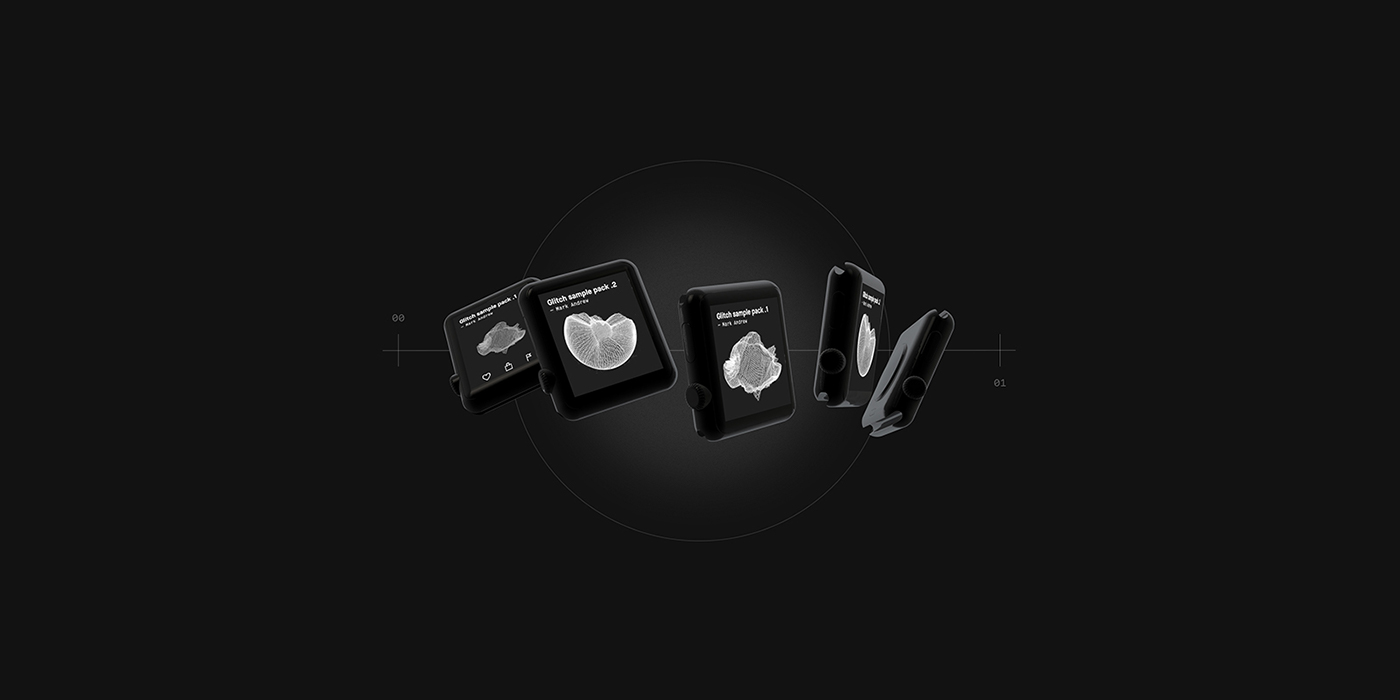 experiment design UI ux dark interactive 33lab apple watch Interface 3D
