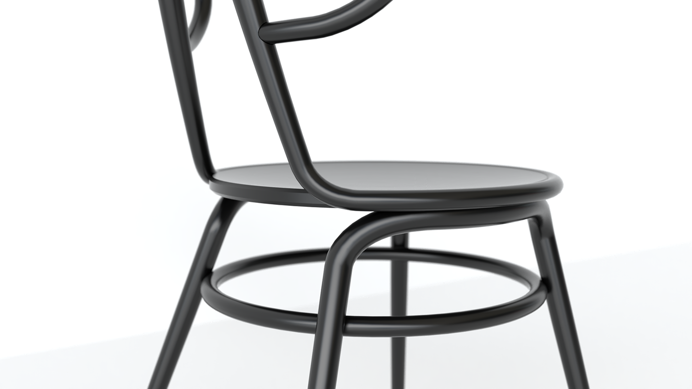 chair concept thonet wood bent wood