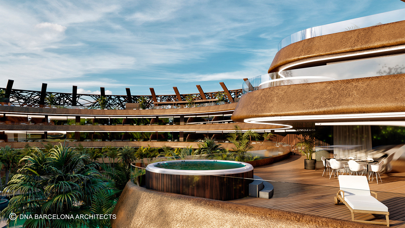 architecture Cocoon design eco hotel mexico residential resort tulum